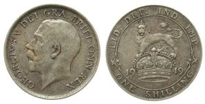 Großbritannien - Great-Britain - 1919 - 1 Shilling  ss