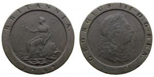 Großbritannien - Great-Britain - 1797 - 2 Pence  ss+