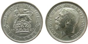 Großbritannien - Great-Britain - 1925 - 6 Pence  ss-vz