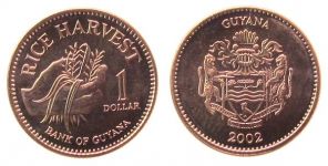 Guyana - 2002 - 1 Dollar  unc
