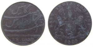 Britisch Indien - British India - 1803 - 20 Cash  s+