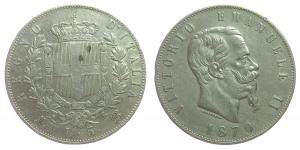 Italien - Italy - 1870 - 5 Lire  ss