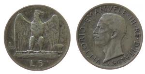 Italien - Italy - 1926 - 5 Lire  ss