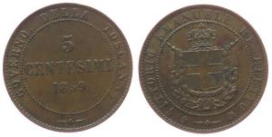 Italien - Italy - 1859 - 5 Centesimi  ss+