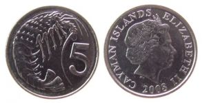 Kaiman Inseln - Cayman Islands - 2008 - 25 Cent  unc