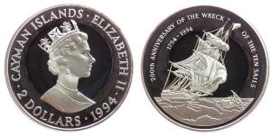 Kaiman Inseln - Cayman Islands - 1994 - 2 Dollar  pp