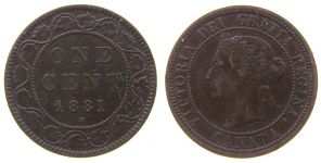 Kanada - Canada - 1881 - 1 Cent  ss