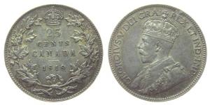 Kanada - Canada - 1919 - 25 Cents  fast vz