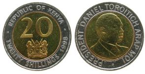 Kenia - Kenya - 1998 - 20 Shilling  unc