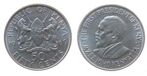 Kenia - Kenya - 1969 - 50 Cents  unc