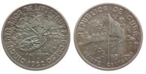 Kuba - Cuba - 1952 - 20 Centavos  ss