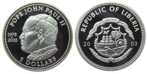 Liberia - 2003 - 5 Dollars  pp