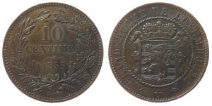 Luxemburg - Luxembourg - 1855 - 10 Centimes  ss-vz