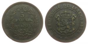 Luxemburg - Luxembourg - 1870 - 5 Centimes  ss