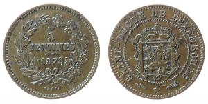 Luxemburg - Luxembourg - 1870 - 5 Centimes  vz