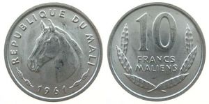 Mali - 1961 - 10 Francs  unc