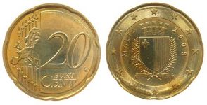 Malta - 2008 - 20 Cent  unc