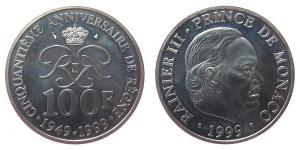 Monaco - 1999 - 100 Francs  vz-unc