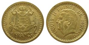 Monaco - 1945 - 2 Francs  vz