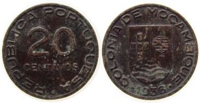 Mosambik - Mozambique - 1936 - 20 Centavos  s-ss