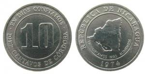 Nicaragua - 1974 - 10 Centavos  unc