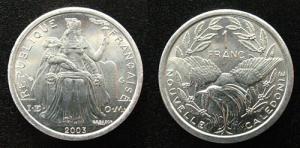 Neu Kaledonien - New Caledonia - 2003 - 1 Franc  unc