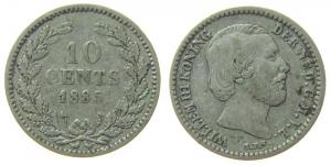 Niederlande - Netherlands - 1885 - 10 Cents  ss