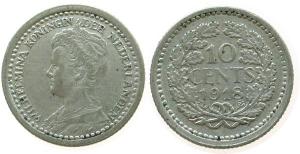 Niederlande - Netherlands - 1918 - 10 Cent  ss