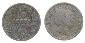 Niederlande - Netherlands - 1862 - 10 Cents  fast ss