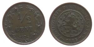 Niederlande - Netherlands - 1885 - 1/2 Cent  vz-unc
