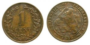 Niederlande - Netherlands - 1900 - 1 Cent  vz-unc