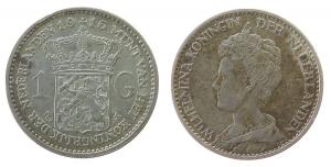 Niederlande - Netherlands - 1916 - 1 Gulden  ss