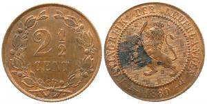 Niederlande - Netherlands - 1880 - 2 1/2 Cent  vz-unc