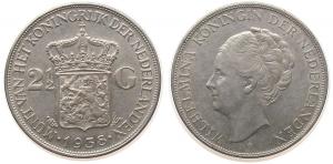 Niederlande - Netherlands - 1938 - 2 1/2 Gulden  vz