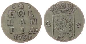 Niederlande - Netherlands - 1791 - 2 Stivers  ss