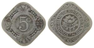 Niederlande - Netherlands - 1923 - 5 Cents  ss