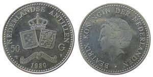 Niederl. Antillen - Netherlands Antilles - 1980 - 50 Gulden  unc