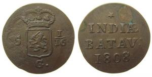 Niederl. Indien - Netherlands India - 1808 - 1 Duit  ss+