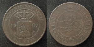 Niederl. Indien - Netherlands India - 1907 - 2 1/2 Cent  ss-