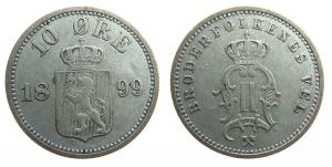 Norwegen - Norway - 1899 - 10 Öre  ss