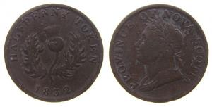 Nova Scotia - 1832 - 1 Penny-Token  gutes schön