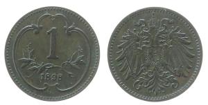 Österreich - Austria - 1898 - 1 Heller  fast vz