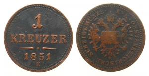 Österreich - Austria - 1851 - 1 Kreuzer  s-ss