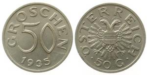 Österreich - Austria - 1935 - 50 Groschen  vz