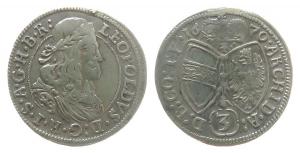 Österreich Tirol - 1670 - 3 Kreuzer  ss