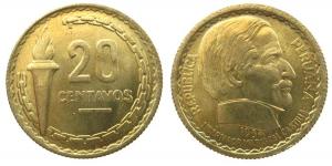 Peru - 1954 - 20 Centavos  unc