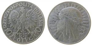 Polen - Poland - 1932 - 10 Zlotych  vz