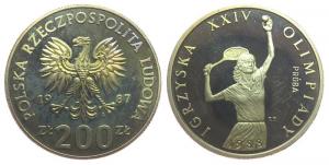 Polen - Poland - 1987 - 200 Zlotych  pp