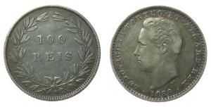 Portugal - 1886 - 100 Reis  ss