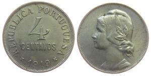 Portugal - 1919 - 4 Centavos  ss